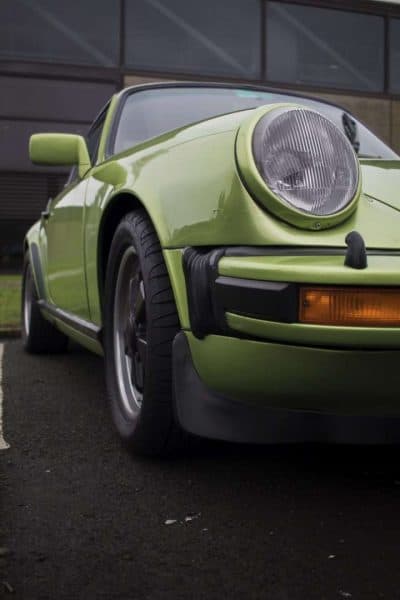 Green classic car glass repair